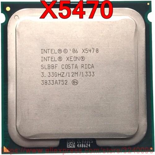Original Intel CPU Xeon X5470 Processor 3.33GHz/12M/1333MHz Quad-Core Socket 771 free shipping speedy ship out