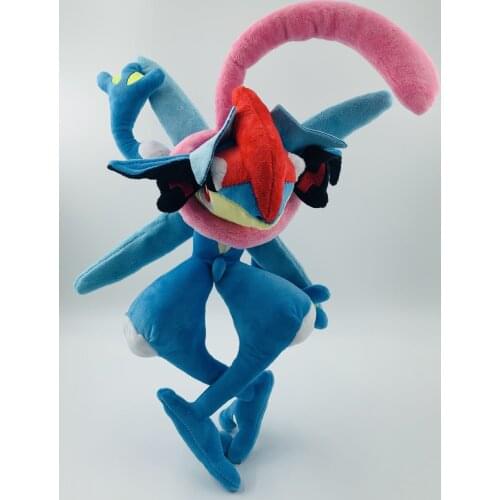 Pokémon Anime Froakie Greninja Plush Doll Blue Cool Frog Ninja Plush Toy Christmas Gift for Children