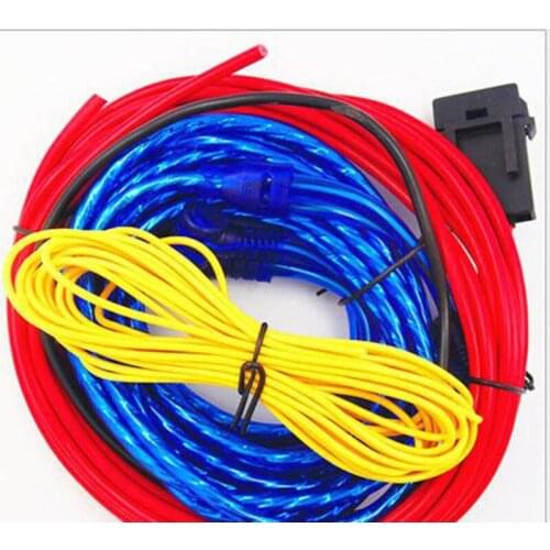 Subwoofer line Car amplifier sets of lines Auto modified stereo wire 4m power line