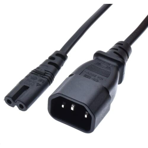 IEC 320 C14 to C7 Power cord for PDU,PDU Distribution Power Cord,C13 to C7 PC to Monitor Power cables