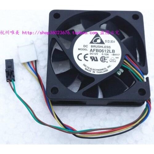 Brand new DELTA 6015 6CM AFB0612LB 0.10A silence cooling fan
