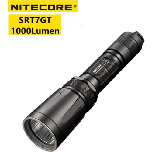 NITECORE SRT7GT Glar Flashlight 1000Lumens High 0utput 4 Color Light Source 7 Special Modes Led Tactical Flashlight For Hunting