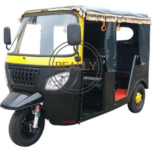 Tuk Tuk Taxi India 3 Wheel Adult Passenger Rickshaw E Pedicab Electric Adult Tricycle Bajaj
