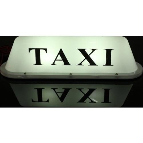 Universal 12V Car Truck Taxi Cab Sign Roof Dome LED Light Lamp Shell Magnetic Base with Cigarette Lighter Socket