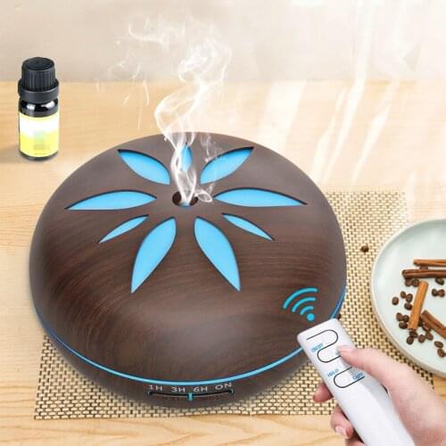 Aromatherapy air humidifier essential oil diffuser ultrasonic 550ML USB electric aroma diffuser Remote Control Colorful LED Lamp