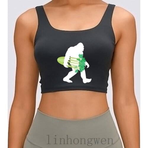 Bigfoot Vegan Vegetarian Bigfoot Celery Women Tank Top Crazy Trend Leisure Crew Neck Cotton Fashion Crop Top