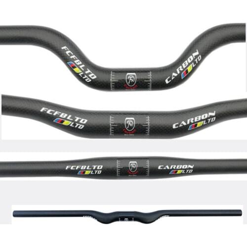 FCFB carbon fiber bicycle handlebar matt / glossy mountain bike carbon handlebar31.8/25.4/mm 600mm - 760mm mtb bicycle parts