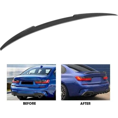 Rear Trunk Spoiler Carbon Fiber Bumper Wing Tail Lip for M4 Style Fit for BMW G20 2019-2020 Auto accessories