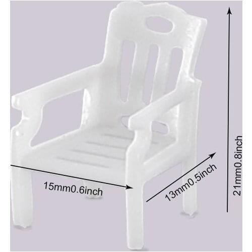 1:50 Scale Model Chair Indoor Mini Furniture For Building Materials Construction Landscape Scenery Layout