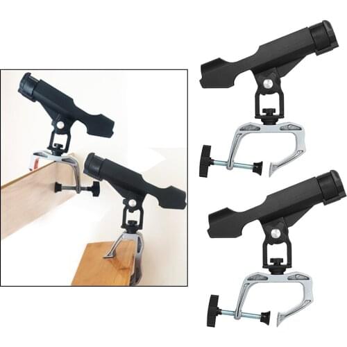 2pcs New Adjustable Kayak Boat Fishing Pole Stand Bracket Rod Holder