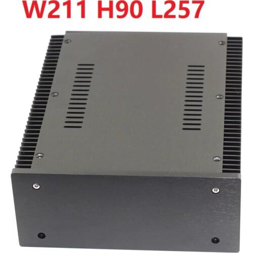 Size (mm) : W211 H90 L257 2109 two side heat dissipation all aluminum chassis amplifier chassis rear-stage combination machine