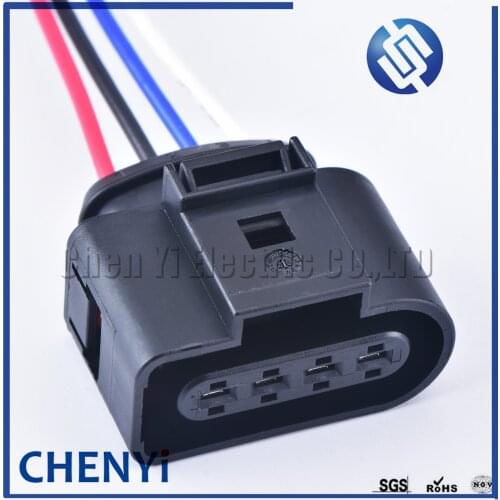 4 Pin Automotive waterproof connector Ignition Coil Wire harness Plug 8K0973724 For Audi A4 A6 VW Golf Passat Skoda with wires