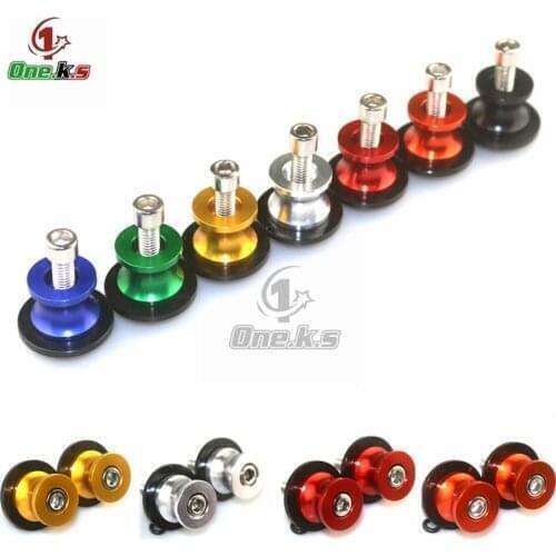 8MM Motorcycle accessories CNC Swingarm Spools slider stand screws For Kawasaki ZX6R ZX-6R ZX10R ZX-10R KEL 650 2015-2016