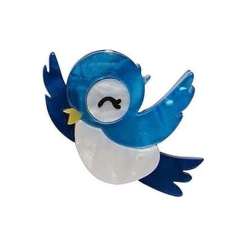 Acrylic Creative design Fowl Bird Brooches jewelry Vintage Brooch Pin For women Man brooch