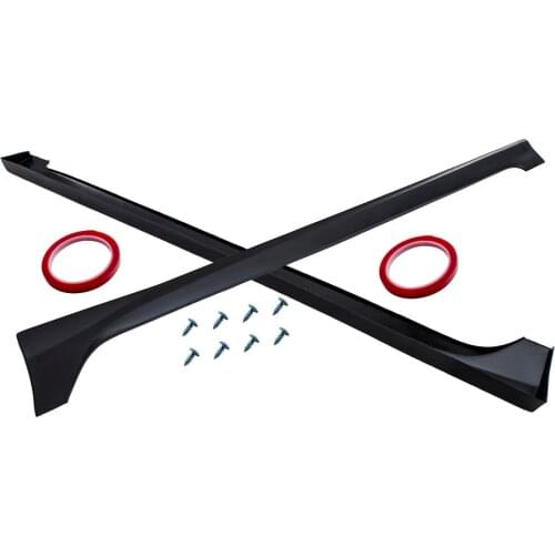 BLACK SIDE SKIRT EXTENSION FOR 9TH GEN FOR HONDA ACCORD 4DR SEDAN 2013 2014 2015 2016 2017