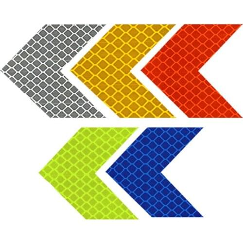 Decorative Arrow Reflective Strip 10pcs Auto Motorcycle Electric Vehicle Bicycle Warning Reflective Sticker Body Scratch