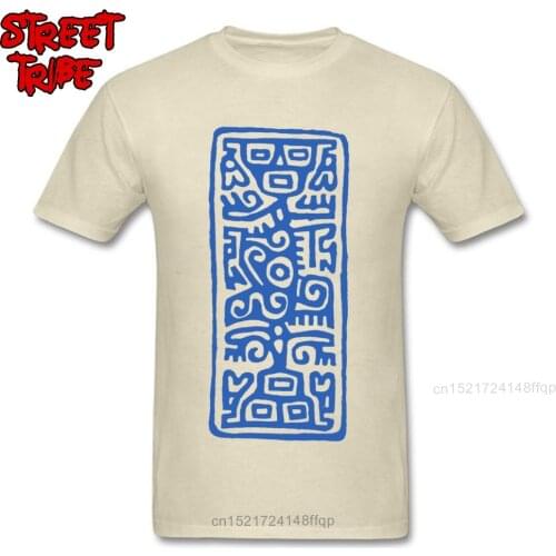 Design Aztec T-shirts Men Customized Tops Tees Special Mother Day Tshirt Short Sleeve Crewneck Streetwear 100% Cotton T Shirt