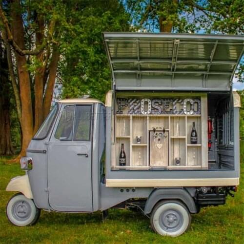 Europe Street Electric Tuk Tuk Food Car Candy Tricycle Mobile Beer Juice Car Breakfast Food Truck for Sale in Usa
