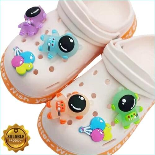 Cool Astronaut Shoe Croc Charms DIY Balloon Decaration Buckle Accessories Clog Jibz for Croxes Kids Womens Girls Gifts