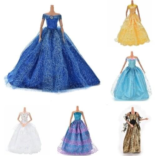 Doll Dress Clothes Clothing Multi Layers Dolls Accessories Elegant Handmade Wedding princess Dress Doll