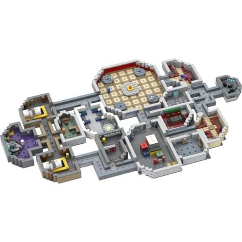 Hot Game Warship Micro Spaceship Model Fleet Game Flyingthe Skeld Micro Spaceship Map Model Building Blocks Player Figures Toys