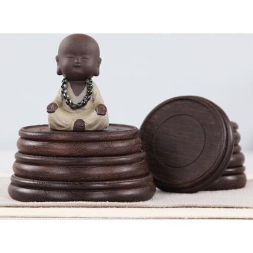 Mahogany furnishings base solid wood strange stone teapot vase flower pot fish tank Buddha base chicken wings wood material