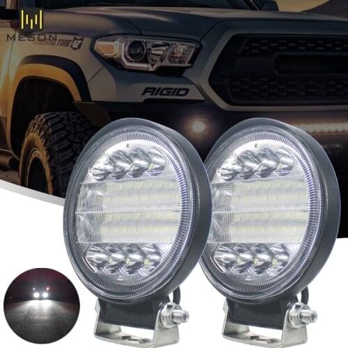Motorcycles Headlight SUV Working Spot Light Moto Fog Lamp Scooters Spotlight White Super Bright 24 LED 6500k 1200LM Waterproof