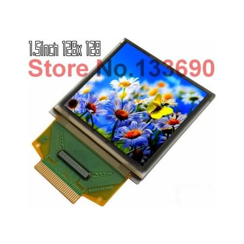 1.5 inch color OLED Display screen with 128x128 Resolution SPI serial port Parallel Interface SSD1351 Controller 30PIN original