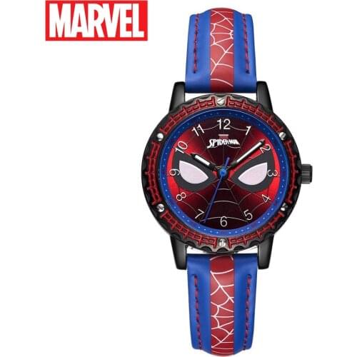 Spidermen Child Super Hero Cool Quartz Watch Marvel Student Clock Teen Boys Birthday Gift Kids Luxury Hour Young Men Hot Time