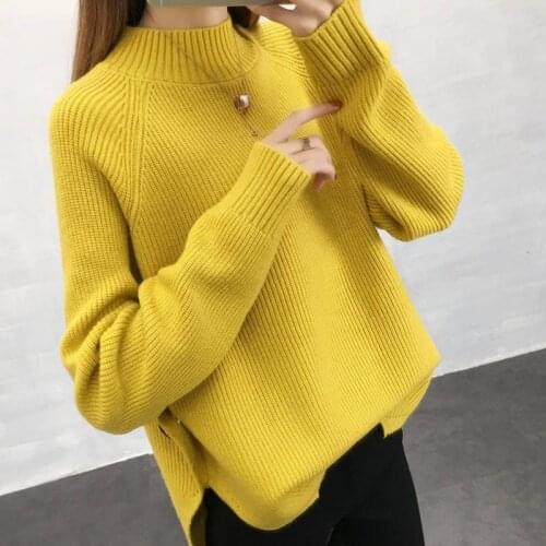 Shintimes Turtleneck Knitted Sweater Winter Sweaters Women Pullover Long Sleeve Plus Size Women Sueters De Mujer Moda 2020