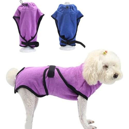 Pet Towel Dog Bathrobe Super Absorbent Pet Drying Towel Microfiber Dog Bath Towels Quick-Drying Cat Bath Towel Pet Cloak