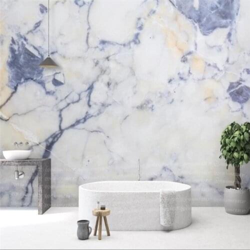 Custom 3D wallpaper mural abstract blue and white porcelain texture white marble living room bedroom background wall decoration