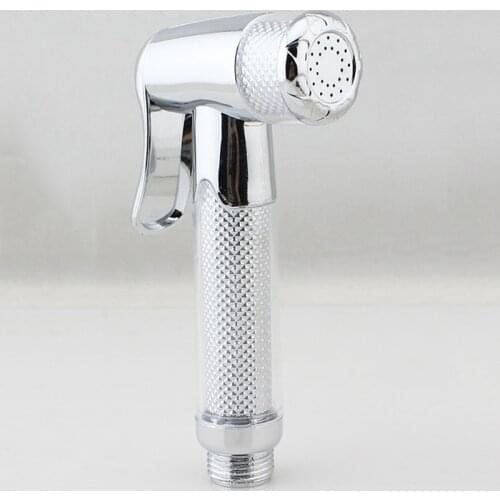 Bathroom Toilet ABS Bidet Shower Head Handheld Toilet Bidet Sprayer Nozzle Silver Shattaf Washing Jetgun Floor Pet Ass Cleaning