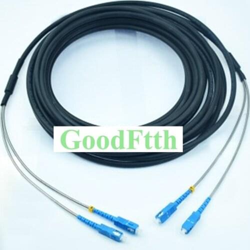 Tactical Field Armoured armored Patch Cord SC-SC UPC SM 2 Cores TPU 10-50m