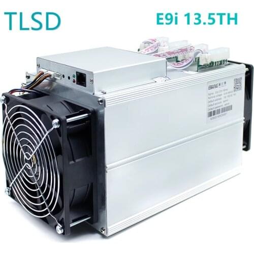 TLSD Used Ebang E9i 13.5TH Bitcoin Mining Machine with Power Supply