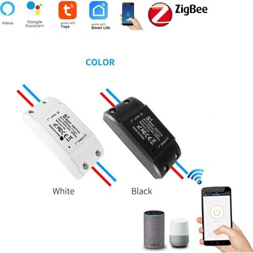 Tuya Zigbee Smart WiFi Switch Breaker Mobile App Remote Wireless Remote Control Timing Switch Work With Alexa Google Home