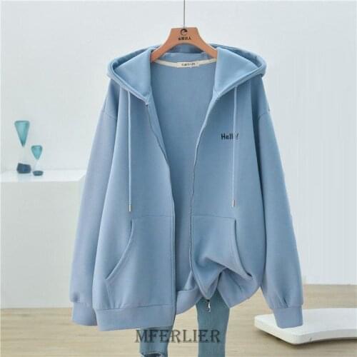 Size 6XL 150kg Jacket Coat Autumn Thin Womens Hoodies Hip-hop Streetwear Harajuku Women Coat Zipper Large Size Women Clothing