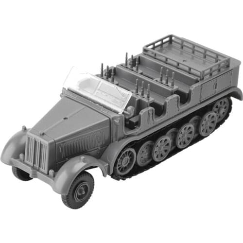1/72 Sd Kfz 7 DIY Assembly Half-Track Military Vehicle 3D Puzzle Building Toy Children Gifts