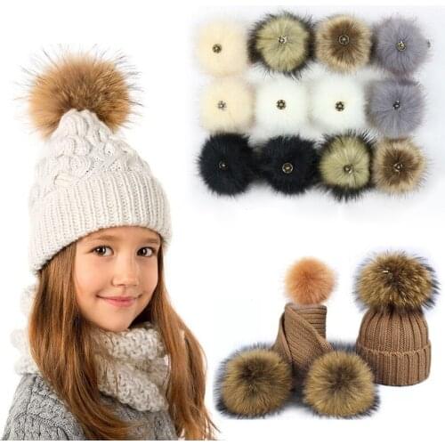 12cm Fluffy Faux Fur Fox Fur Ball Pompom Plush Women Bag Car For Apparel Sewing Fabric Accessories