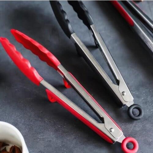 Accessoire De Cuisine Silicone Anti-Scalding Food Clip Household Grilled Steak High Temperature Barbecue Kitchen Bread Clamps