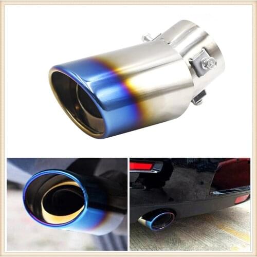 Car accessories Tail throat exhaust pipe decoration for Fiat Tipo Qubo Panda Mobi 500X Argo 500L 124 Croma Linea Ulysse