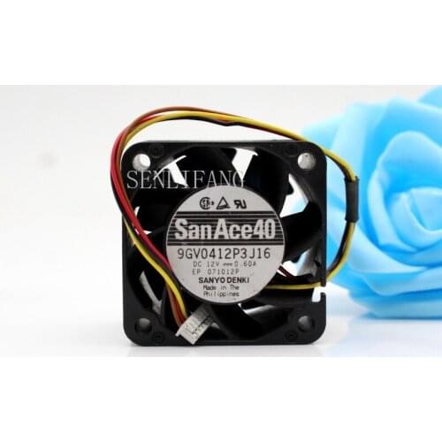Free shipping The new for Sanyo San Ace 40 9GV0412P3J16 12V 0.60A 4CM server fans