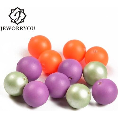 Jewelry accessories 15inches /38cm loose Beads Natural round shell Pearl beads for women men bracelets necklace DIY making