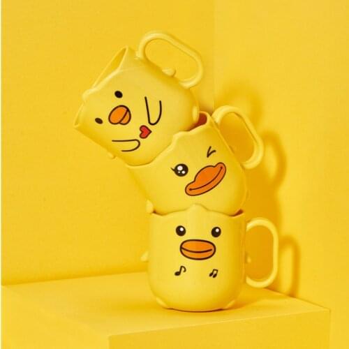 Cartoon Expression Mouthwash Cup Creative Children Brushing Cup Plastic Cup Toothbrush Toothbrush Cup Baby Drinking Cup 2020 New