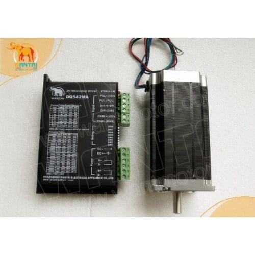 EU ShipWantai Nema 23 Stepper Motor Single Shaft 57BYGH115-003 425oz-in+Driver 4.2A 50V 125Micro Router CNC Mill Cut & Engraving