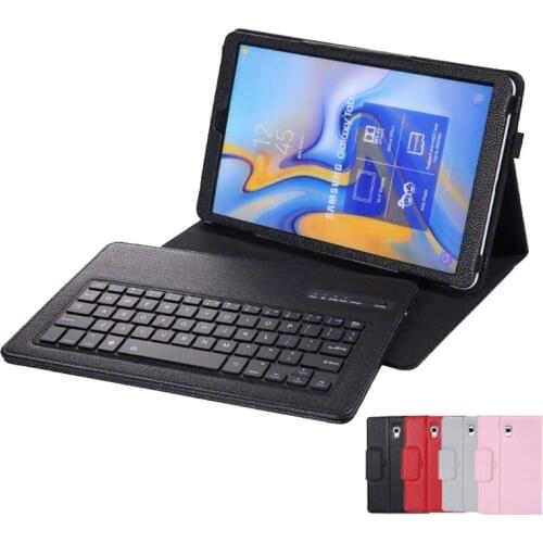 Magnetic Coque For Samsung Galaxy Tab A 10.5 T590 T595 Case with Keyboard Bluetooth PU Removable Cover For Samsung T595 Case