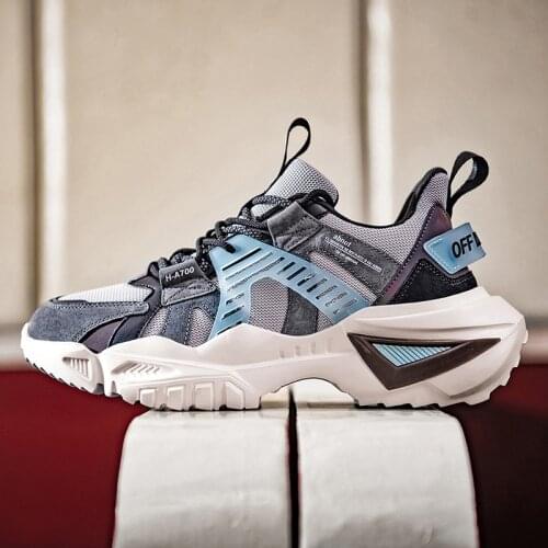 2021 New Large Size Mens Shoes Breathable Fly Woven Old Shoes Outdoor Reflective Running Shoes Fashion All-Match Shoes