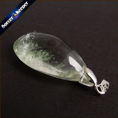 Men Fashion Jewelry Pendants Necklaces With Chain Wholesale Ghost Phantom Garden Quartz Crystal Stone Colares Femininos OS241