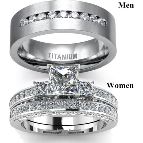 New Crystal Diamond Ring European and American Popular Ladies Ring Couples Jewelry Good Quality