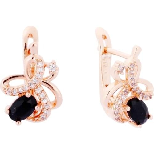 New Korean Women Drop Earring Wholesale Femme Jewelry Rose Gold Color Women Accessories Luxury Jewelry